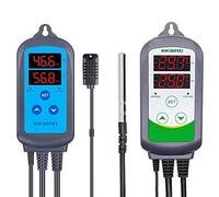 Inkbird Termostato ITC-308 + Higrostato IHC-200 Conjuntos Adecuado para Jamón Casera, Mini Invernadero, Cultivo de Hongos, Reptiles