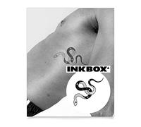 Inkbox Temporary Tattoos, Semi-Permanent Tattoo, One Premium Easy Long Lasting, Waterproof Temp Tattoo with For Now Ink - Lasts 1-2 Weeks, Deep Space, 4 x 4 in