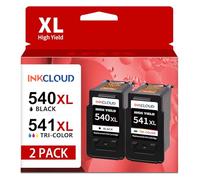 INKCLOUD PG-540XL CL-541XL Cartuchos 540XL 541XL Multipack de repuesto para cartuchos de impresora Canon 540 541 XL Set para Canon TS5150 TS5100 TS5151 MG3600 MG3650s MG4200 MX475