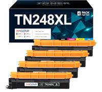 INKCLOUD TN-248 TN248XL CMYK Juego de tóner de repuesto para Brother TN-248 TN248 XL Toner para Brother mfc-l3760cdw mfc-l8390cdw fc-l3740cdw dcp-l3560cdw dcp-l3520cdw hl-l32400cdw CDW HL L3240cdw