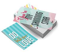 Inkdotpot Lunch Box Notes Para Adultos/Adolescentes, Tarjetas De Afirmación De Inspiración De Motivación, Paquete De 120, Diseños Surtidos Únicos (Tema Motivacional)