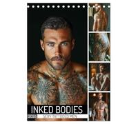 Inked Bodies - Sexy Tattooed Men (Desk Calendar 2026 DIN A5 portrait), CALVENDO 12 Month DeskCalendar: Discover the beauty of tattooed men with ... intricate tattoos, perfect for art lovers