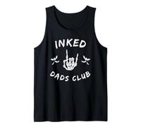 Inked Dads Club Skeleton Hand Bats Graphic Camiseta sin Mangas