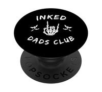 Inked Dads Club Skeleton Hand Bats Graphic PopSockets PopGrip Adhesivo