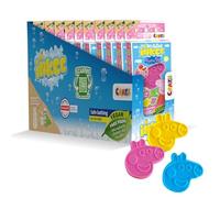 INKEE 10 Mini Packs Peppa Pig, Set De 3 Bombas De Baño Para Niños Con Formas De Sus Personajes De Peppa Pig Y Aroma de Fresa, Diversión Asegurada