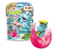 INKEE Bombas de Baño Infantiles Bath Fun con Regalo Sorpresa en el interior, figurita de Hipopótamo (hay 6 modelos diferentes) aroma a sandía