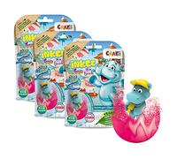 INKEE Bombas de Baño Infantiles con Sorpresa Interna, Aroma a Sandía y Figuritas Coleccionables, Paquete de 3