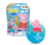 INKEE Bombas de Baño Niños Peppa Pig con Sorpresa, Rosa o Azul, 1 Unidad | Bola de baño con figura coleccionable, aroma a fresa, vegana y probada dermatológicamente