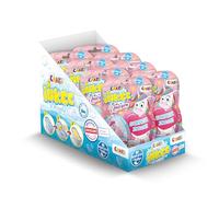 INKEE Bombas de Baño para Niños con Sorpresa, Pack de 8 Unicornios | 8 bombas baño sorpresa con figura unicornio, aceite de almendras, aroma palomitas, veganas y certificadas Dermatest
