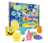 INKEE Caja de regalo de Bob Esponja - 7 aditivos de baño, bombas de baño de Bob Esponja y sales de baño para niños con aceite de aguacate + accesorio, regalo de juguete para niños a partir de 3 años