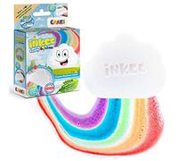 INKEE Craze Foamy Bomba de baño para niños con Forma de Nube y Efecto de Colores, Bombas de baño con Aroma a Fresas, 110 g, Sin Gluten