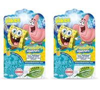 INKEE Espuma de Baño Infantil Bob Esponja 40g con Aceite de Almendra y Aroma Piña - Schaumbad Azul para Bañera Niños 3+ - Burbujas Divertidas, Buena Idea para Regalar (Paquete de 2)
