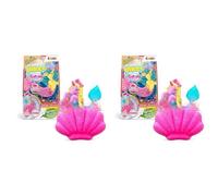 INKEE GALUPY MERMAID - Bomba de Baño Infantil con Figura de Sirena y Aroma Dulce - Bath Bomb Niños en Forma de Concha con Espuma y Sales de Baño Relajantes (Paquete de 2)