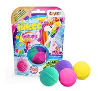 INKEE Galupy Unicorn Bombas de Baño para Niños Pack 4 x 50 g Aroma a Chicle 4 Colores con Aceite de Jojoba Apto para Niños a partir de 3 Años