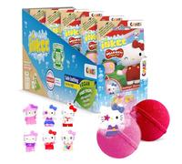 INKEE Hello Kitty 5-pack - bombas de baño infantiles con sorpresa - 5 de 6 figuras Hello Kitty para coleccionar - 5x bolas de baño 80g con sabor a sandía y aceite de jojoba, rosa o rojo