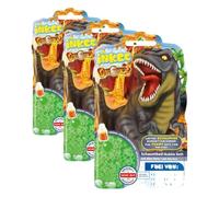 INKEE - Jabón líquido para bañera Dinorex | Aditivo para el baño para niños, jabón líquido verde con aloe vera y aroma a gominola de cola, 15 x 40 g (Paquete de 3)
