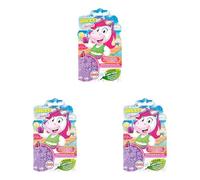 INKEE - Jabón líquido para bañera Unicorn | Aditivo para el baño Unicornio para niños, jabón líquido para niños con extracto de caléndula y aroma a té helado de uva, 15 x 40 g (Paquete de 3)