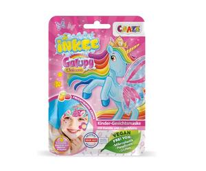 INKEE Mascarilla Facial Para Niños Galupy Unicorn Con Diseño De Unicornio (Hay 6 Diseños Diferentes) Con Camomila Y Caléndula, 1 Unidad