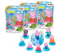 INKEE Pack 3 Bombas de Baño Infantiles de Peppa Pig con Regalo Sorpresa, Bombas Efervescentes para Niños y Niñas, Aromas y Olores Divertidos para Jugar en la Bañera y Relajarse
