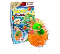 INKEE Surprise Dragons - Bomba de baño para niños con sorpresa, figura de juguete de dragón en el interior, bola de baño para niños, aroma de coca-naranja, bombas de baño divertidas con sorpresa (1 x