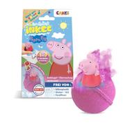INKEE SURPRISE Peppa Pig - Bombas de baño para niños con sorpresa, juguete Peppa Pig para la bañera - Aditivo de baño para niños con aroma a fresa