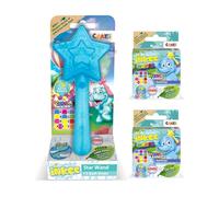 INKEE Wand Star Azul - Set de Juguete de Baño con Varita Estrella y 37 Bombas de Baño para Niños con Aroma a Fresa - Sales de Baño Relajantes, Espuma y Buena Idea para Regalo