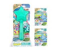 INKEE Wand Star Verde - Juguete de Baño Infantil con Varita Estrella y 37 Bombas de Baño con Aroma a Fresa - Set de Bolas Efervescentes para Niños, Buena Idea para Regalo