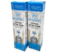 INKgrafiX Crema de tatuaje Proton con pantenol, 2 x 40 ml, 2 tubos, vegano, crema para tatuajes para cuidado profesional, 10% Centella