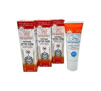 INKgrafiX Crema de tatuaje Proton con protección solar UV/protección solar SPF50, 3 x 40 ml, vegana, crema para tatuajes para cuidado profesional, 10% Centella, 5% pantenol