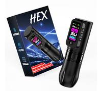 INKgrafiX® HEX - Máquina de tatuaje inalámbrico profesional para tatuajes HD, batería Premium