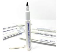 INKgrafiX® IG54883 - Rotulador de piel estéril, color violeta ratiomed con regla, para piercing de tatuaje