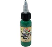 INKgrafiX® IG69498 Tatuaje de tinta verde Sailor Jerry (30 ml, vegano, con certificado), color verde azulado, azul y verde