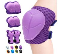 Inkidio Rodilleras para niños, juego de equipo de protección de unicornio, rodilleras y coderas con protector de muñeca para niñas y niños, patines en línea, patinaje en línea, scooter, ciclismo,