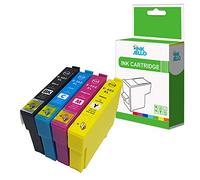 InkJello Compatible Cartucho de Tinta Reemplazo para Epson Workforce WF-2860DWF WF-2865DWF XP-5100 XP-5105 502XL (Negro/Cian/Magenta/Amarillo, 4-Pack)
