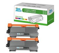 InkJello Compatible Toner Cartucho Reemplazo por Brother DCP-7055 DCP-7055W HL-2130 HL-2132 HL-2135W TN2010 (Negro, Doble-Pack)