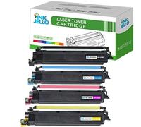 Inkjello TN-248XL Cartucho de tóner Compatible con Brother DCP-L3515CDW DCP-L3520CDWE DCP-L3527CDW DCP-L3555CDW DCP-L3560CDW HL-L3215CW HL-L3220CW HL-L3220CWE Negro Cian Amarillo (Paquete de 4)