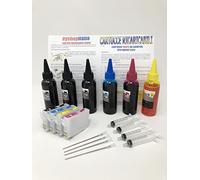 inkjet 405XL Cartuchos de tinta compatibles RESET INFINITO + 600 ml tintas WF-3820DWF WF-3825DWF WF-4820DWF WF-4825DWF WF-4830DTWF WF-7820 WF-7830DTWF, WF-7835DTWF, WF-7840DTWF, WF-7310DTW