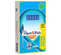 Inkjoy 100RT Medio Punta Retráctil Bolígrafos, Azul 20 Paquete - S0957040