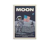 INKLOT Póster de astronauta, vintage, del Apolo 11, pintura decorativa, lienzo, póster de pared e imagen artística moderna para decoración de dormitorio familiar, 20 x 30 cm