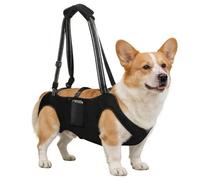 INKNOTE Arnés de elevación para perro con bolsillo, arnés de cuerpo completo para perro con asa ajustable, correa de transporte para patas de mascotas, correa de soporte para perros mayores, lesiones