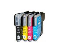 Inkpro Cartucho de Tinta Compatible con Brother LC980XL/1100XL Cian