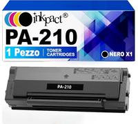 INKPACT Cartucho de tóner compatible PA-210 PA210 PA 210 1600 páginas negro P2500W P2502W P2508W M6500NW M6500N M6500W M6550NW M6552NW M6558NW M6600N M6600N M66000 NW M666 02NW Impresora