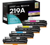 iNKPAD 219A 219X MFP 3302FDWG Tóner con Chip Compatible con HP Color LaserJet Pro MFP 3302FDWG 3302SDWG 3302FDW 3302SDW 3302FDN 3202DW 3302FDNG 3202DN W2190A W2191A W2192A W2193A W2194A 4 Unidades