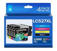 iNKPAD LC527XL Cartuchos de impresora compatibles con Brother LC527 LC527VAL LC527XL Cartuchos para Brother MFC-J4550DW MFC-J4350DW (4 unidades)