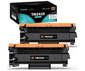 iNKPAD TN2420 Cartuchos de tóner Compatibles con Brother MFC-L2710DW L2750DW L2710DN L2730DW HL-L2310D L2350DW DCP-L2510D L2530DW L2550DN (2 Negro)