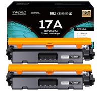 iNKPAD Toner 17A CF217A Cartucho de tóner de repuesto compatible con HP 17A CF217A Laserjet Pro MFP M130A M130FN M130FW M130NW M102A M102W (2 negros)