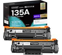 iNKPAD W1350A 135A Tóner compatible con HP 135A 135X W1350X para HP Laserjet M209 M209dw MFP M234 M234dw M234sdw M234sdn (2 negros)