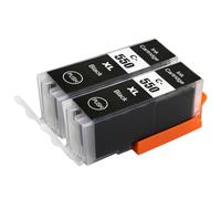 Inks - Cartuchos de Tinta para Impresora PIXMA (2 GB, Compatible con impresoras PGI-550Bk, compatibles y no Original), Color Negro