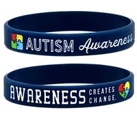 Inkstone Pack of 6, Pulseras de Conciencia del Autismo, Pulseras de Silicona en Talla Unisex Adulto