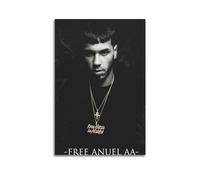 INKT Anuel - Póster de pared AA para sala de estar, dormitorio, decoración del hogar, oficina, póster de pared para gimnasio, pintura artística de 20 x 30 cm